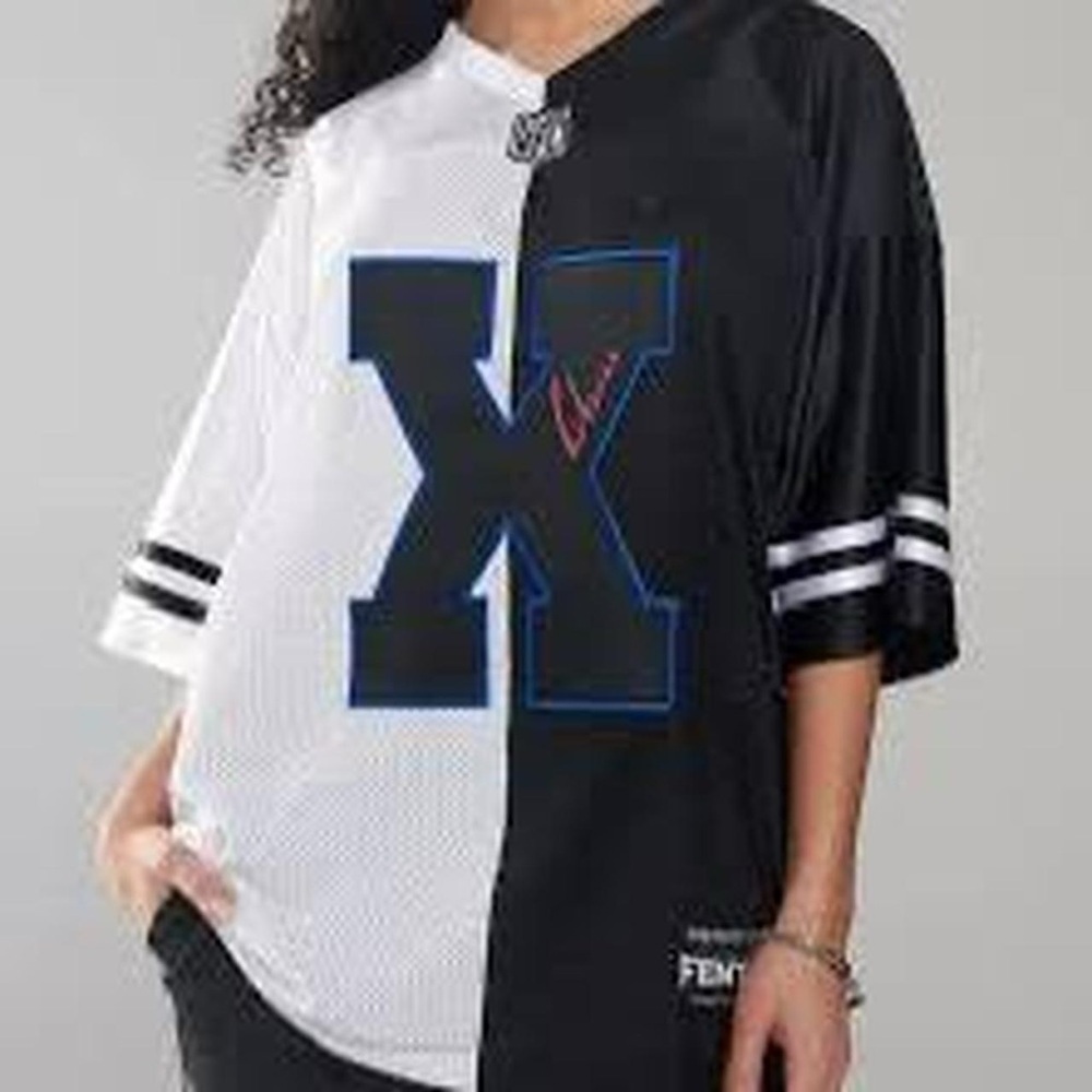 Savage X Fenty Rihanna Super Bowl Exclusive Split Football Jersey Rare Size S